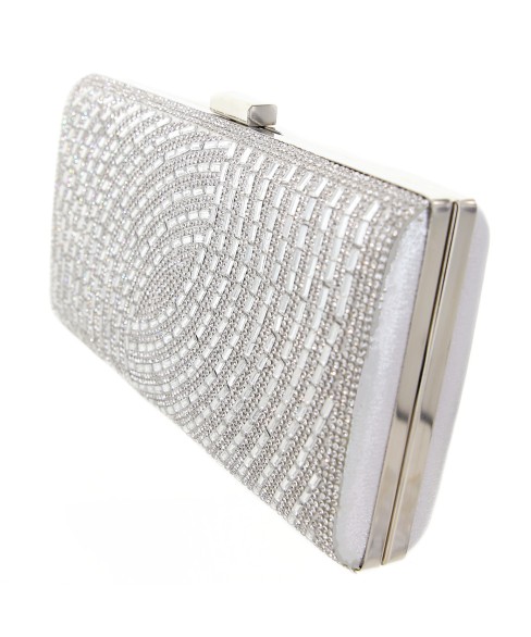 Crystal-Embellished Evening Clutch