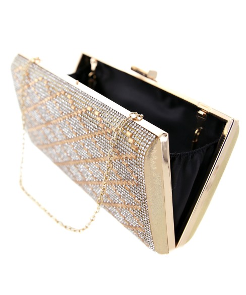 Crystal-Embellished Evening Clutch