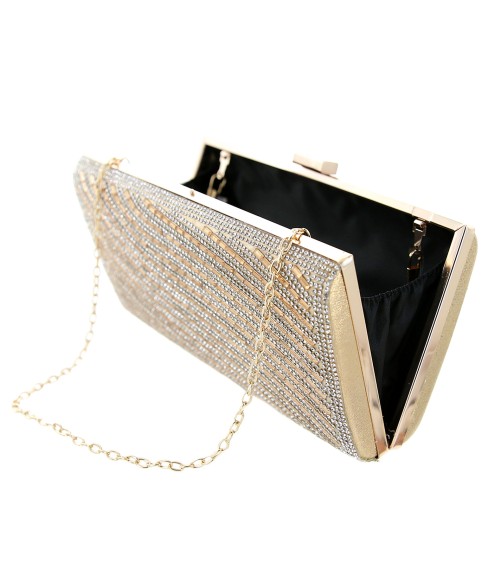 Crystal-Embellished Evening Clutch