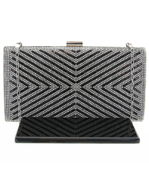 Crystal-Embellished Evening Clutch