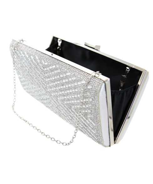 Crystal-Embellished Evening Clutch