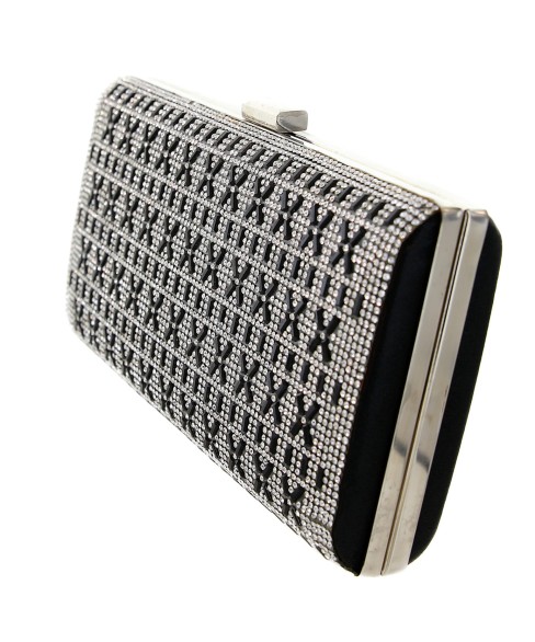 Crystal-Embellished Evening Clutch