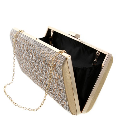 Crystal-Embellished Evening Clutch