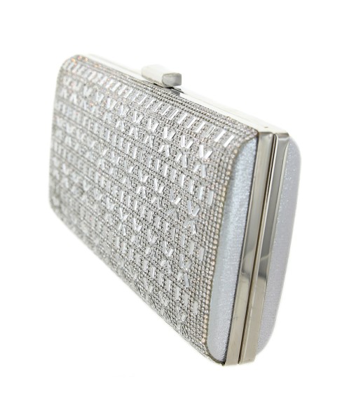 Crystal-Embellished Evening Clutch