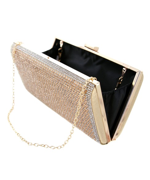 Crystal-Embellished Evening Clutch