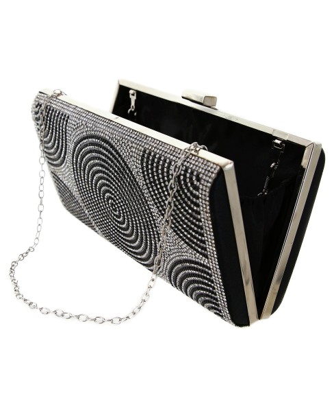 Crystal-Embellished Evening Clutch