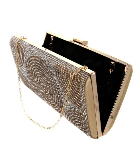 Crystal-Embellished Evening Clutch