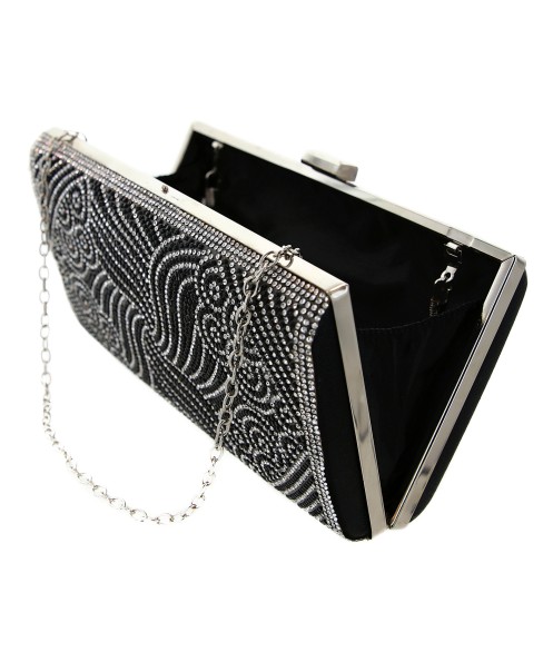 Crystal-Embellished Evening Clutch