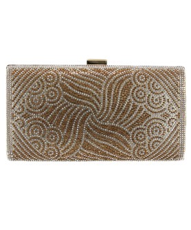 Crystal-Embellished Evening Clutch