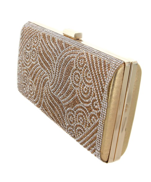 Crystal-Embellished Evening Clutch