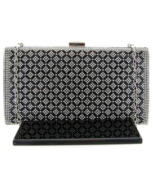 Crystal-Embellished Evening Clutch