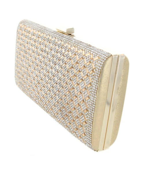 Crystal-Embellished Evening Clutch