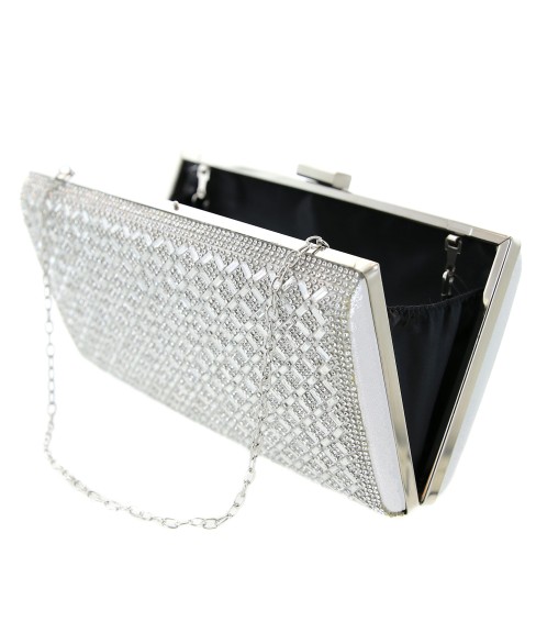 Crystal-Embellished Evening Clutch