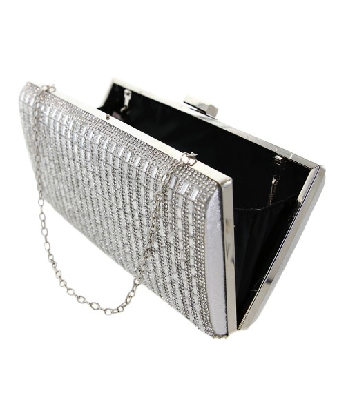 Crystal-Embellished Evening Clutch