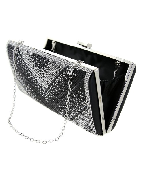 Crystal-Embellished Evening Clutch