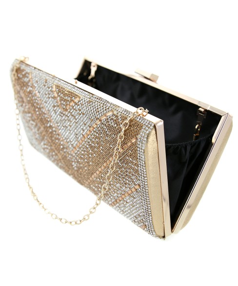 Crystal-Embellished Evening Clutch