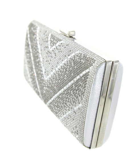 Crystal-Embellished Evening Clutch