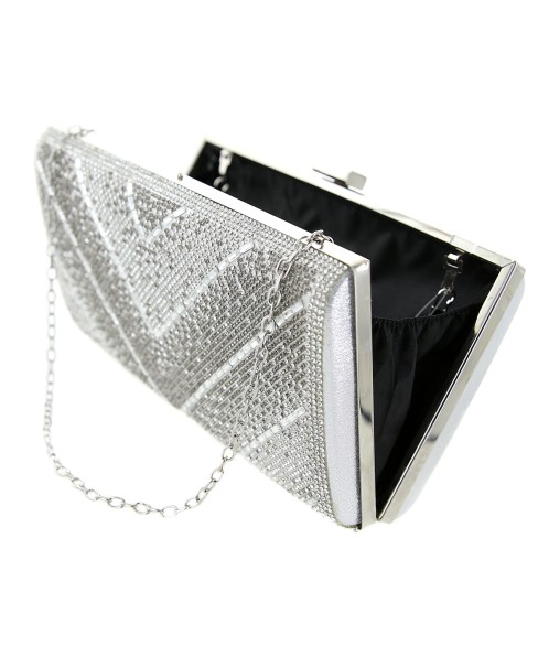 Crystal-Embellished Evening Clutch