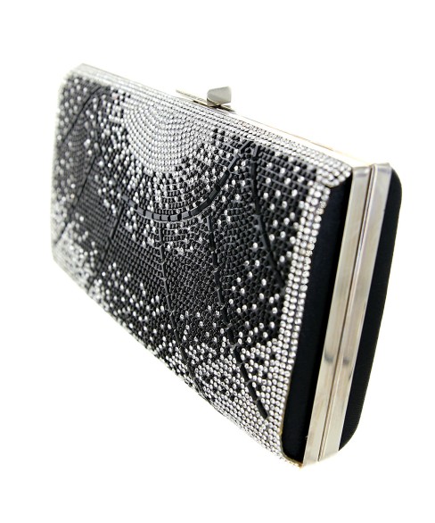 Crystal-Embellished Evening Clutch