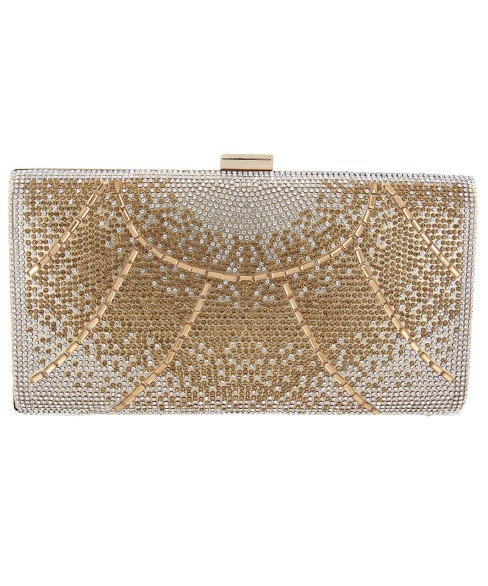 Crystal-Embellished Evening Clutch