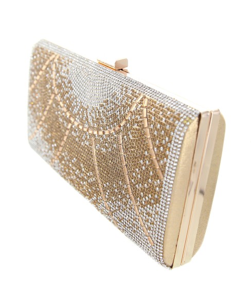 Crystal-Embellished Evening Clutch