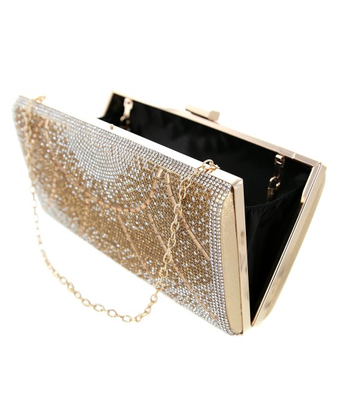 Crystal-Embellished Evening Clutch