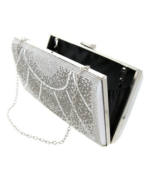 Crystal-Embellished Evening Clutch