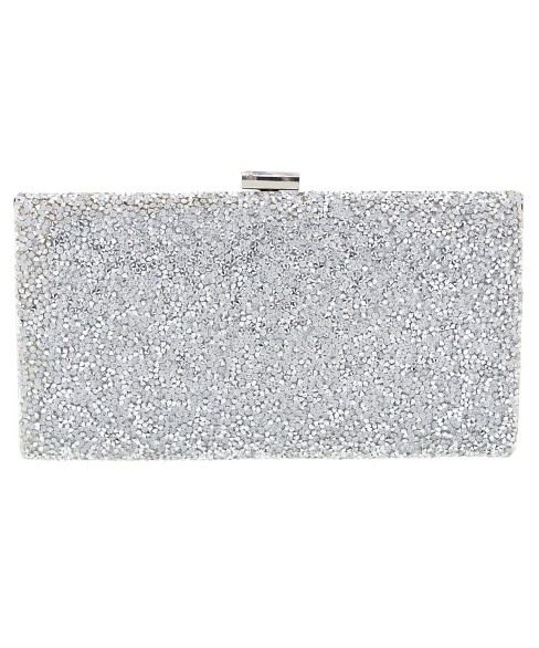 Glitter Crystal-Embellished Beaded Clutch Glitter Crystal-Embellished Beaded Clutch