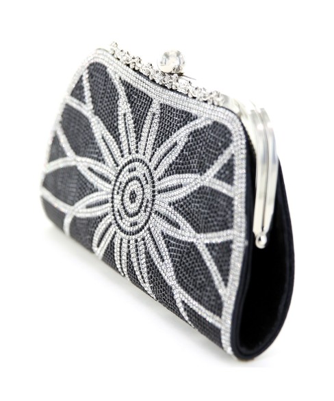 Rhinestone Embellished Evening Clutch