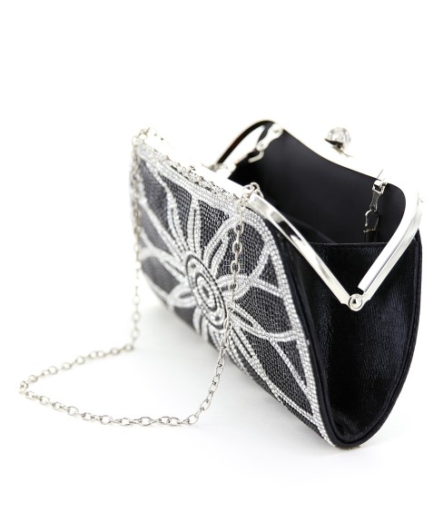 Rhinestone Embellished Evening Clutch