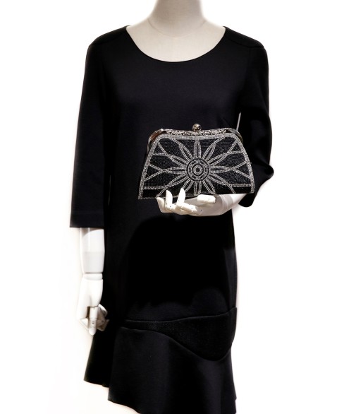 Rhinestone Embellished Evening Clutch