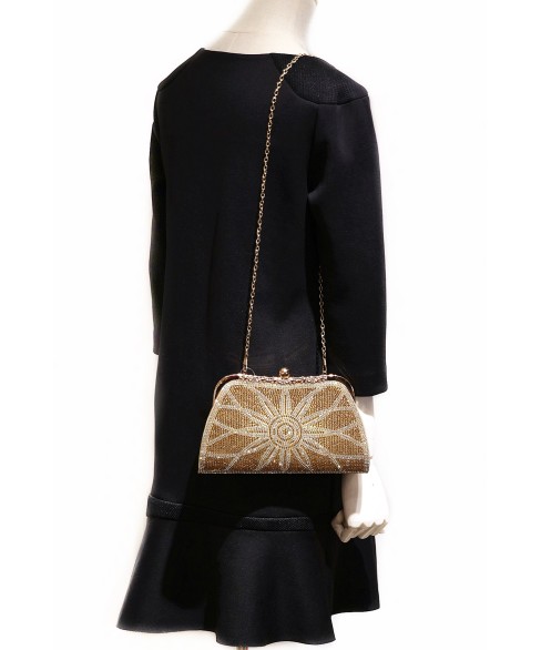 Rhinestone Embellished Evening Clutch