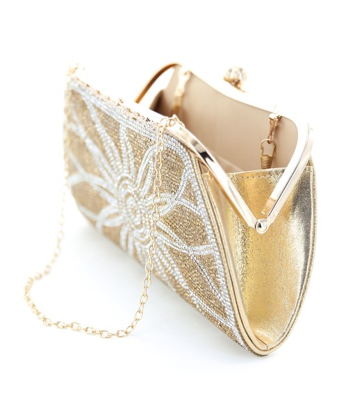 Rhinestone Embellished Evening Clutch