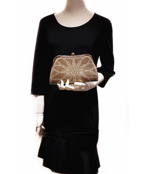 Rhinestone Embellished Evening Clutch