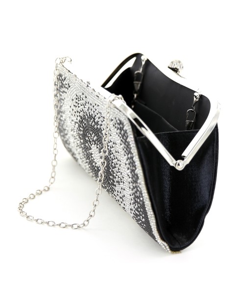 Rhinestone Embellished Evening Clutch