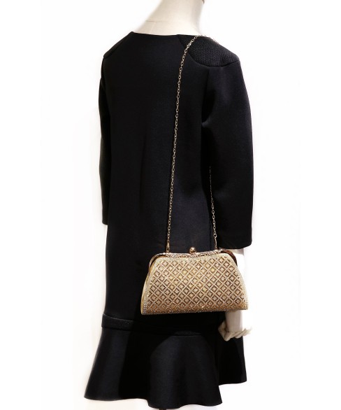 Rhinestone Embellished Evening Clutch