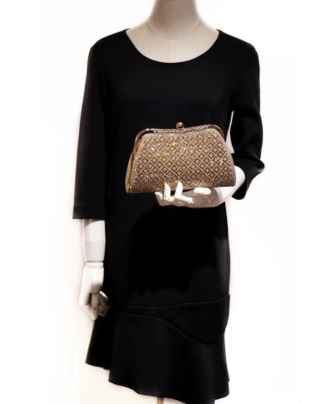 Rhinestone Embellished Evening Clutch
