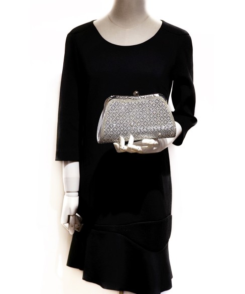Rhinestone Embellished Evening Clutch