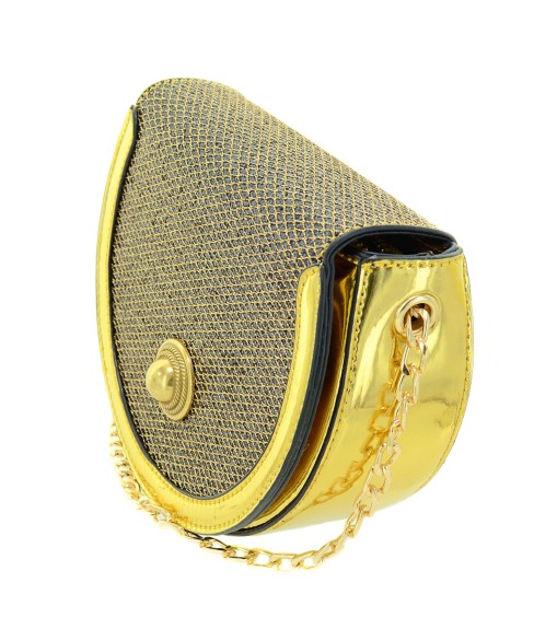 Glitter Saddle-shaped Crossbody Bag