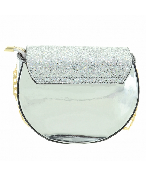 Glitter Saddle-shaped Crossbody Bag