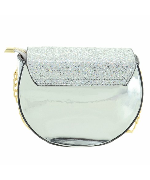 Glitter Saddle-shaped Crossbody Bag