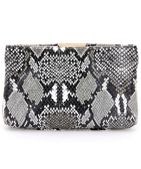 Python Embossed Clutch