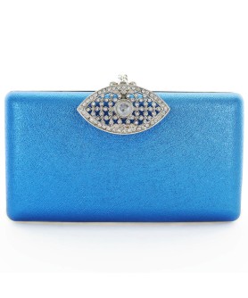 The Eye Crystal Rhinestone Deco Clutch Bag