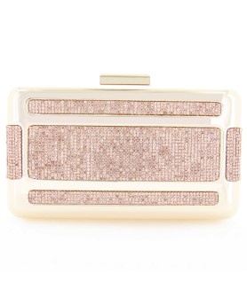 Crystal-Embellished Frame Clutch