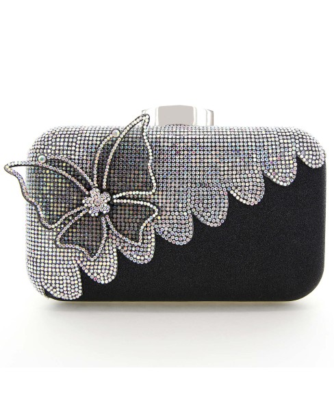 Rhinestone Embellished Butterfly Box Clutch Bag Rhinestone Embellished Butterfly Box Clutch Bag