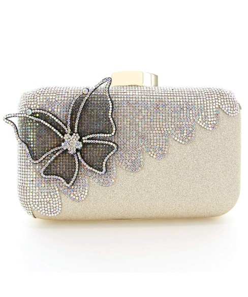 Rhinestone Embellished Butterfly Box Clutch Bag Rhinestone Embellished Butterfly Box Clutch Bag