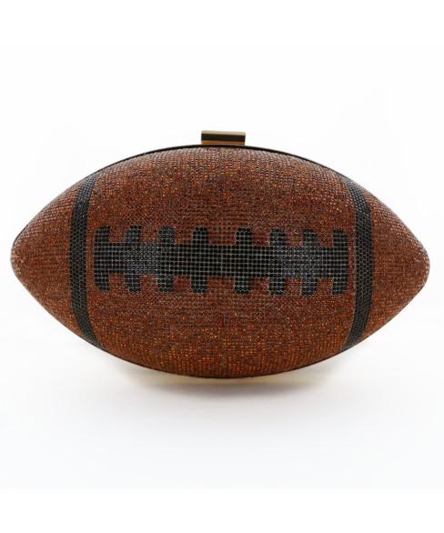 Women Football Shape Rhinestone Evening Clutch Bag Women Football Shape Rhinestone Evening Clutch Bag