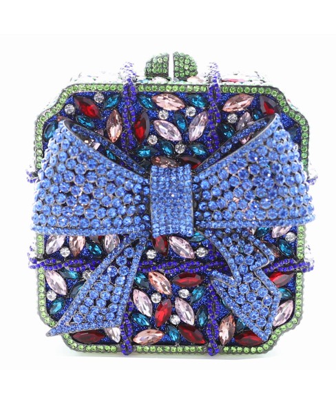 Crystal-Embellished Bow Evening Clutch Crystal-Embellished Bow Evening Clutch