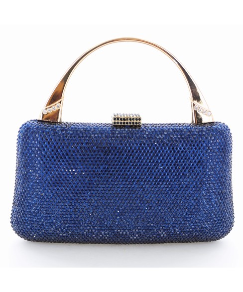 Crystal-Embellished Top Handle Evening Clutch Crystal-Embellished Top Handle Evening Clutch