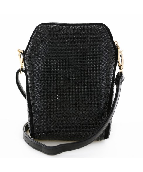 Crystal Rhinestone-Embellished Clutch Bag Crystal Rhinestone-Embellished Clutch Bag